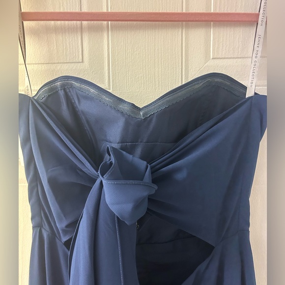 Jenny Yoo Navy Floor Length Bridesmaid Dress - Picture 6 of 6